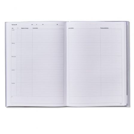 Additio Cuaderno Memo-Notas A4 para Profesorado con PVC y Colores Surtidos